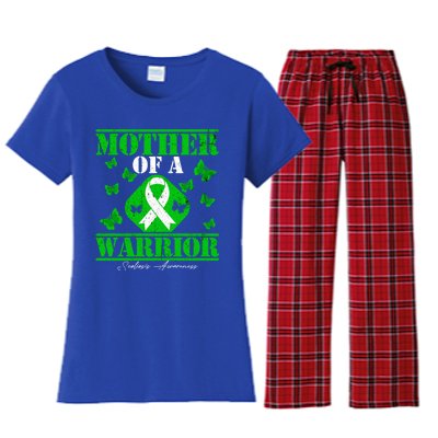 Mother Of A Scoliosis Warrior Vintage Scoliosis Awareness Gift Women's Flannel Pajama Set