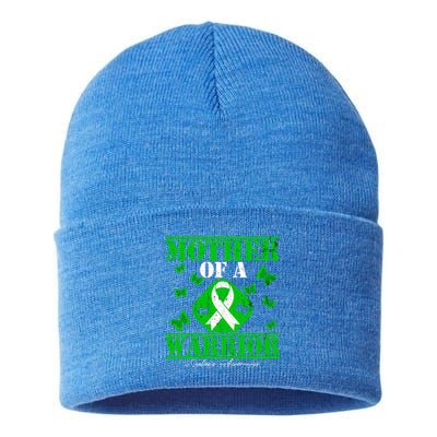 Mother Of A Scoliosis Warrior Vintage Scoliosis Awareness Gift Sustainable Knit Beanie