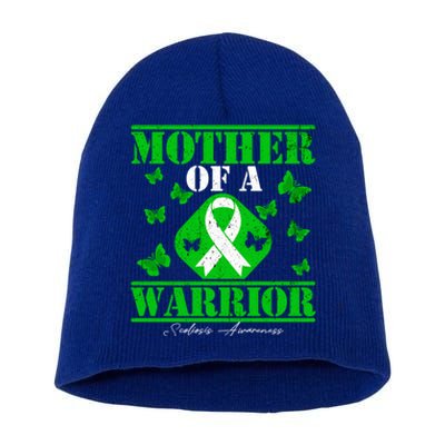 Mother Of A Scoliosis Warrior Vintage Scoliosis Awareness Gift Short Acrylic Beanie