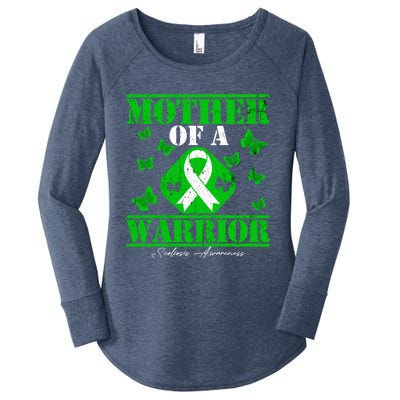 Mother Of A Scoliosis Warrior Vintage Scoliosis Awareness Gift Women's Perfect Tri Tunic Long Sleeve Shirt