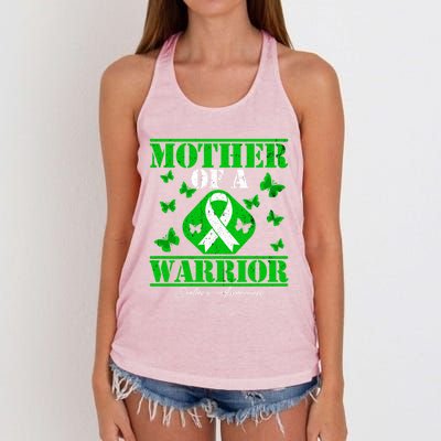 Mother Of A Scoliosis Warrior Vintage Scoliosis Awareness Gift Women's Knotted Racerback Tank