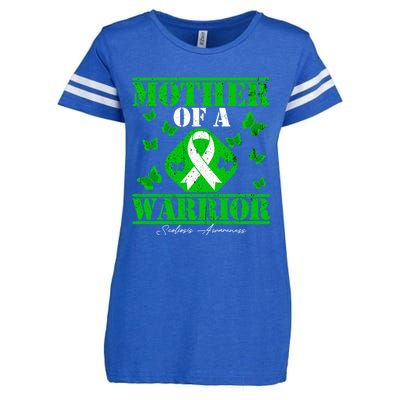 Mother Of A Scoliosis Warrior Vintage Scoliosis Awareness Gift Enza Ladies Jersey Football T-Shirt