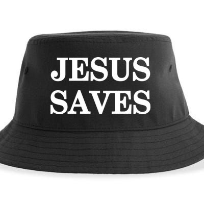 Mall Of America Jesus Saves Jesus Is The Only Way Front & Back Sustainable Bucket Hat