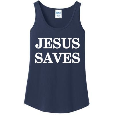 Mall Of America Jesus Saves Jesus Is The Only Way Front & Back Ladies Essential Tank