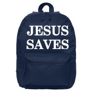 Mall Of America Jesus Saves Jesus Is The Only Way Front & Back 16 in Basic Backpack