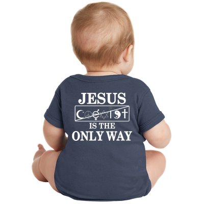 Mall Of America Jesus Saves Jesus Is The Only Way Front & Back Baby Bodysuit