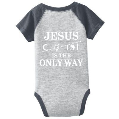 Mall Of America Jesus Saves Jesus Is The Only Way Front & Back Infant Baby Jersey Bodysuit