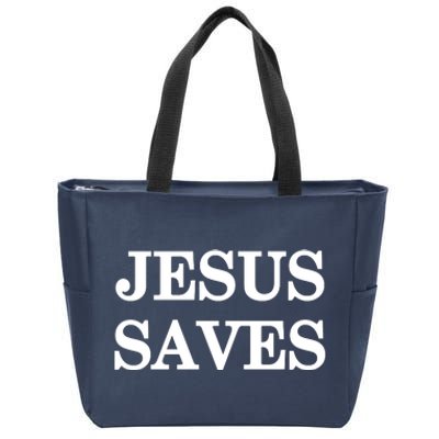 Mall Of America Jesus Saves Jesus Is The Only Way Front & Back Zip Tote Bag