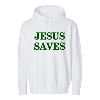 Mall Of America Jesus Saves Jesus Is The Only Way Front & Back Garment-Dyed Fleece Hoodie