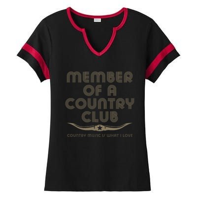 Member Of A Country Club Ladies Halftime Notch Neck Tee