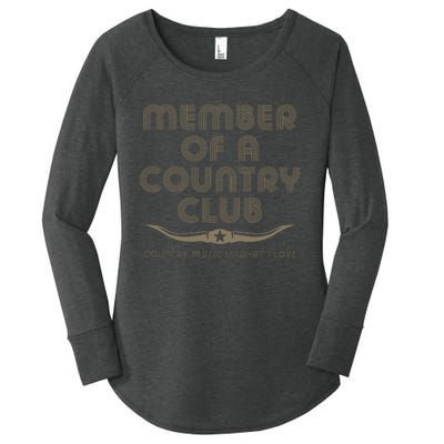 Member Of A Country Club Women's Perfect Tri Tunic Long Sleeve Shirt