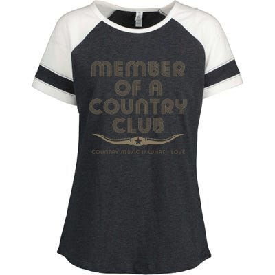 Member Of A Country Club Enza Ladies Jersey Colorblock Tee