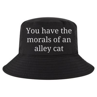 Morals Of An Alley Cat Debate Quote Cool Comfort Performance Bucket Hat