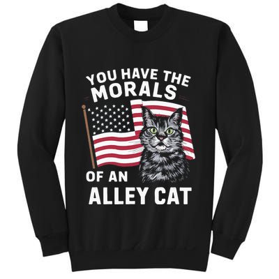 Morals Of An Alley Cat Funny Debate Biden Sweatshirt