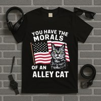 Morals Of An Alley Cat Funny Debate Biden T-Shirt