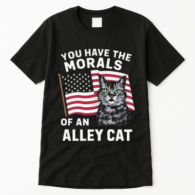Morals Of An Alley Cat Funny Debate Biden Tall T-Shirt