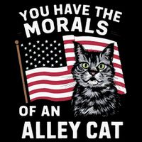 Morals Of An Alley Cat Funny Debate Biden 16 in Basic Backpack