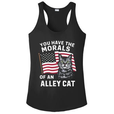 Morals Of An Alley Cat Funny Debate Biden Ladies PosiCharge Competitor Racerback Tank