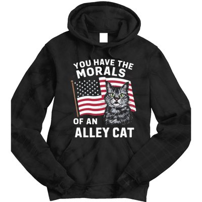 Morals Of An Alley Cat Funny Debate Biden Tie Dye Hoodie