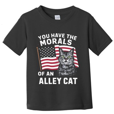 Morals Of An Alley Cat Funny Debate Biden Toddler T-Shirt