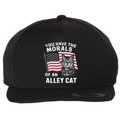Morals Of An Alley Cat Funny Debate Biden Wool Snapback Cap