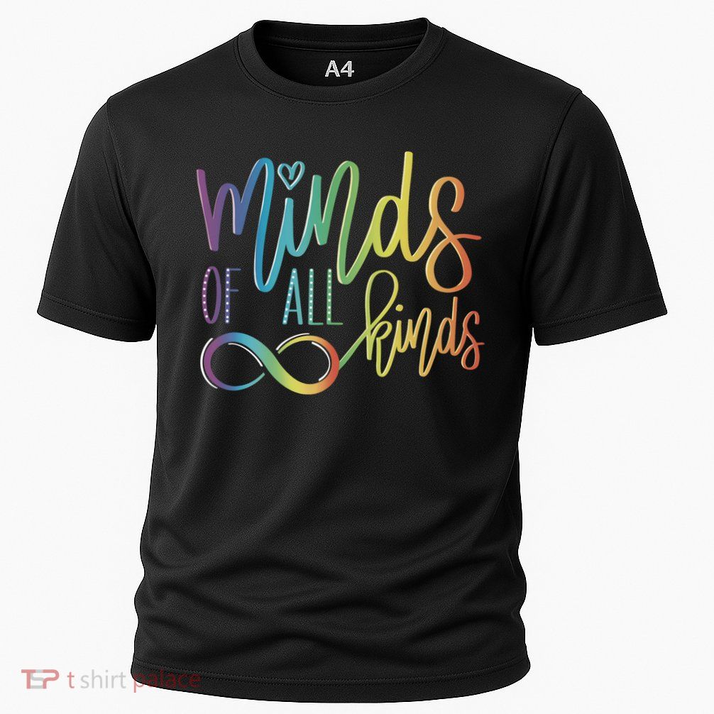 Minds Of All Kinds Neurodiversity Infinity Autism Awareness Gift Cooling Performance Crew T-Shirt
