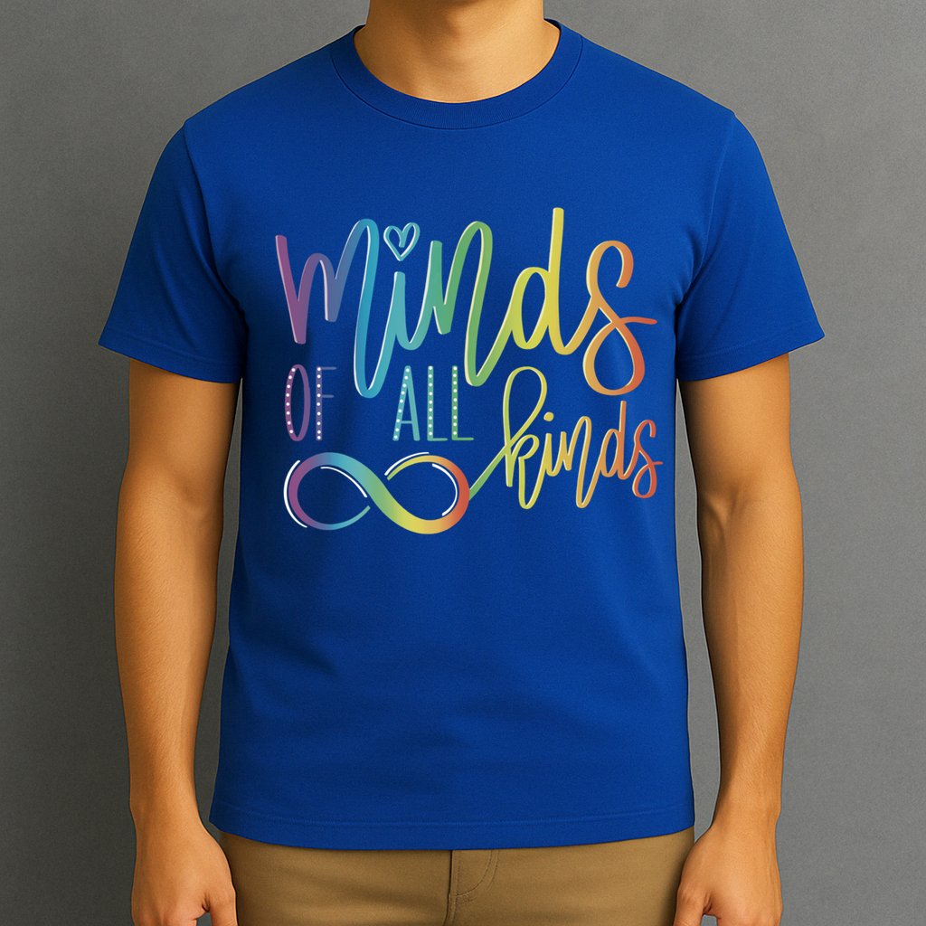 Minds Of All Kinds Neurodiversity Infinity Autism Awareness Gift T-Shirt