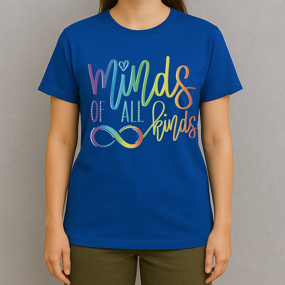 Minds Of All Kinds Neurodiversity Infinity Autism Awareness Gift T-Shirt