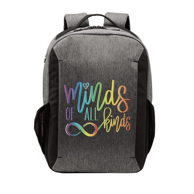 Minds Of All Kinds Neurodiversity Infinity Autism Awareness Gift Vector Backpack
