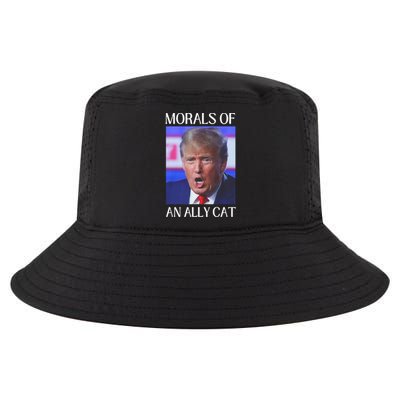 Morals Of An Ally Cat Trump Biden Debate Cool Comfort Performance Bucket Hat