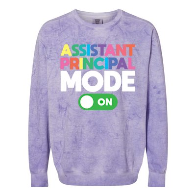 Mode On Assistant Principal Gift Colorblast Crewneck Sweatshirt