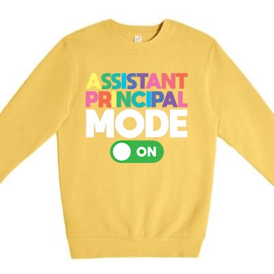 Mode On Assistant Principal Gift Premium Crewneck Sweatshirt