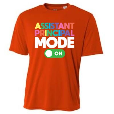 Mode On Assistant Principal Gift Cooling Performance Crew T-Shirt