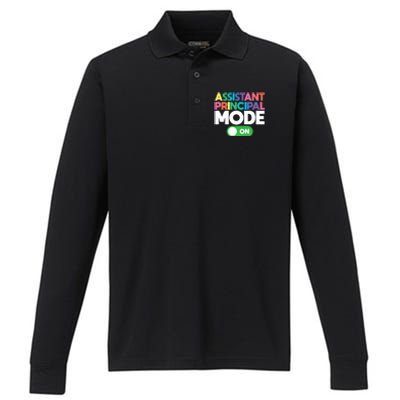 Mode On Assistant Principal Gift Performance Long Sleeve Polo