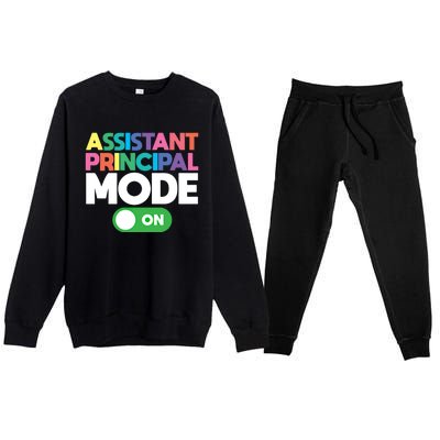 Mode On Assistant Principal Gift Premium Crewneck Sweatsuit Set