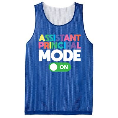 Mode On Assistant Principal Gift Mesh Reversible Basketball Jersey Tank