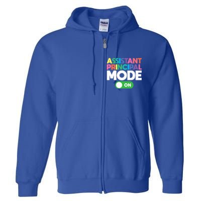 Mode On Assistant Principal Gift Full Zip Hoodie