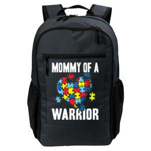 Mommy Of A Warrior Cute Autism Awareness Puzzle Great Gift Daily Commute Backpack