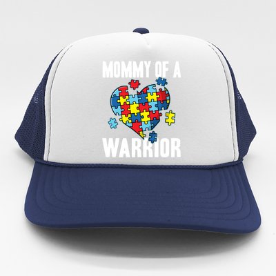 Mommy Of A Warrior Cute Autism Awareness Puzzle Great Gift Trucker Hat