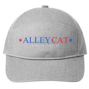 Morals Of An Alley Cat For President 2024 7-Panel Snapback Hat