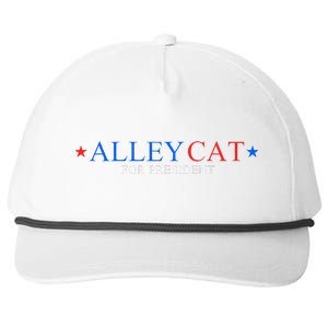 Morals Of An Alley Cat For President 2024 Snapback Five-Panel Rope Hat