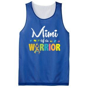 Mimi Of A Warrior Autism Awareness Im A Proud Grandmother Gift Mesh Reversible Basketball Jersey Tank