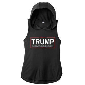 Make Our America Great Again Great Gift Ladies PosiCharge Tri-Blend Wicking Draft Hoodie Tank