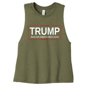 Make Our America Great Again Great Gift Women's Racerback Cropped Tank