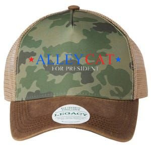 Morals Of An Alley Cat For President 2024 Legacy Tie Dye Trucker Hat