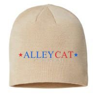 Morals Of An Alley Cat For President 2024 Sustainable Beanie