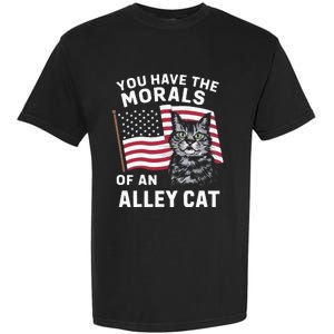 Morals Of An Alley Cat Funny Debate Biden Garment-Dyed Heavyweight T-Shirt