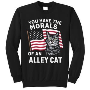 Morals Of An Alley Cat Funny Debate Biden Sweatshirt