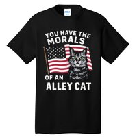 Morals Of An Alley Cat Funny Debate Biden Tall T-Shirt