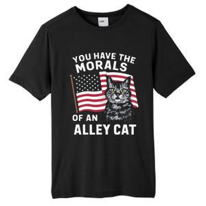 Morals Of An Alley Cat Funny Debate Biden Tall Fusion ChromaSoft Performance T-Shirt